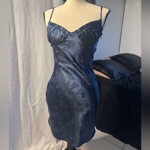 La Hearts Midnight Blue Floral Chemise